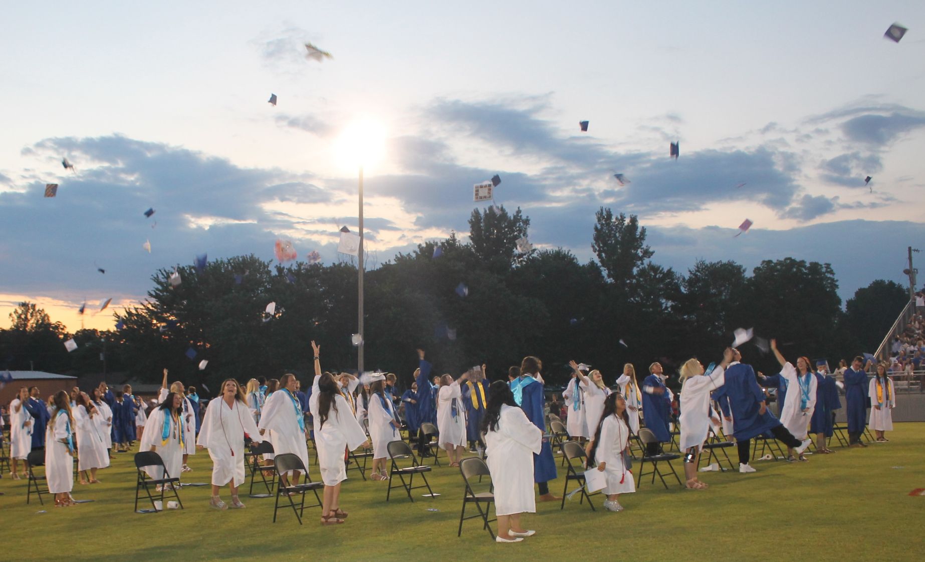 Huntland graduates toss hats